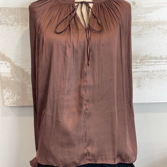 Pookie & Sebastian Chocolate brown blouse - Picture 4 of 7